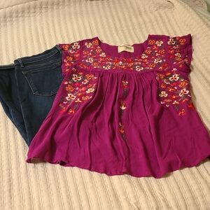 Savannah Jane Flowered Top